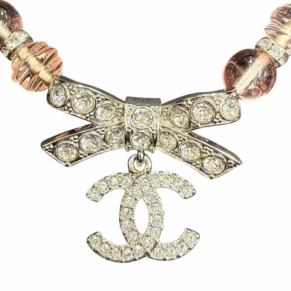 Chanel Cc Logo Necklace Sterling Silver #250141C15B